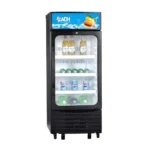 ADH ASC 185Litres Showcase Glass Door Refrigerator- Black