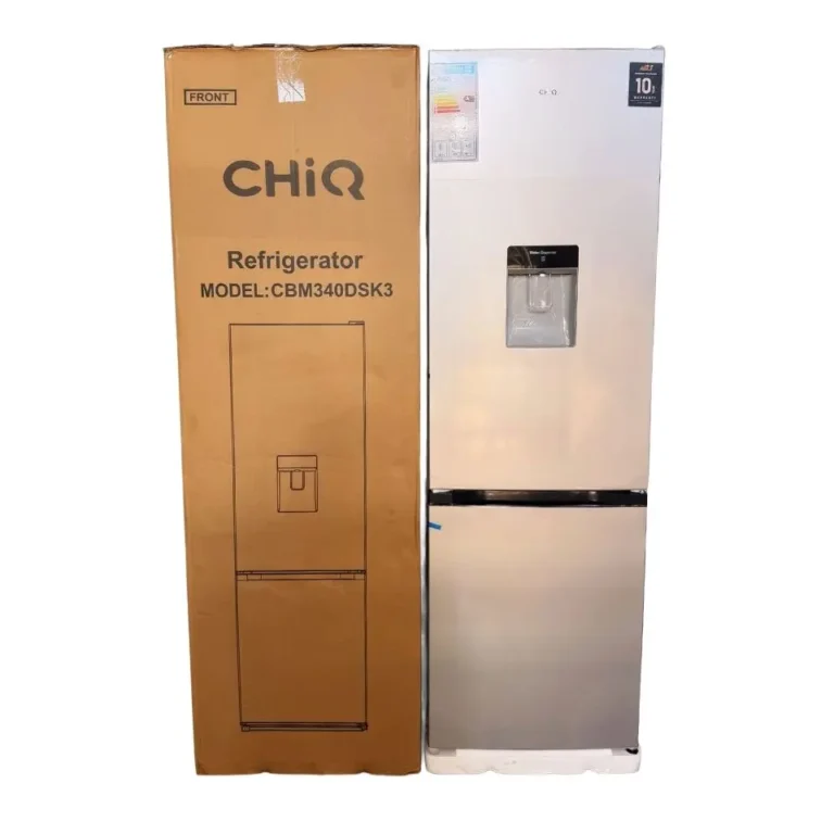 CHiQ 340L Bottom Freezer Defrost Refrigerator with Water Dispenser CBM340DSK3