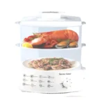 stmmSilver Crest SC-3002 12Litre Food Steamer – 2-Tier Electric Vegetable & Food Steamer 1500W