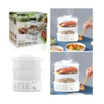 stmmSilver Crest SC-3002 12Litre Food Steamer – 2-Tier Electric Vegetable & Food Steamer 1500W