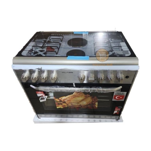 Klass Cooker 4 Gas + 2 Electric Plates - 90x60cm