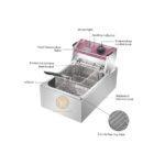 Hoffmans 3.8L Electric Deep Fryer  - Single Tank - Hm-88