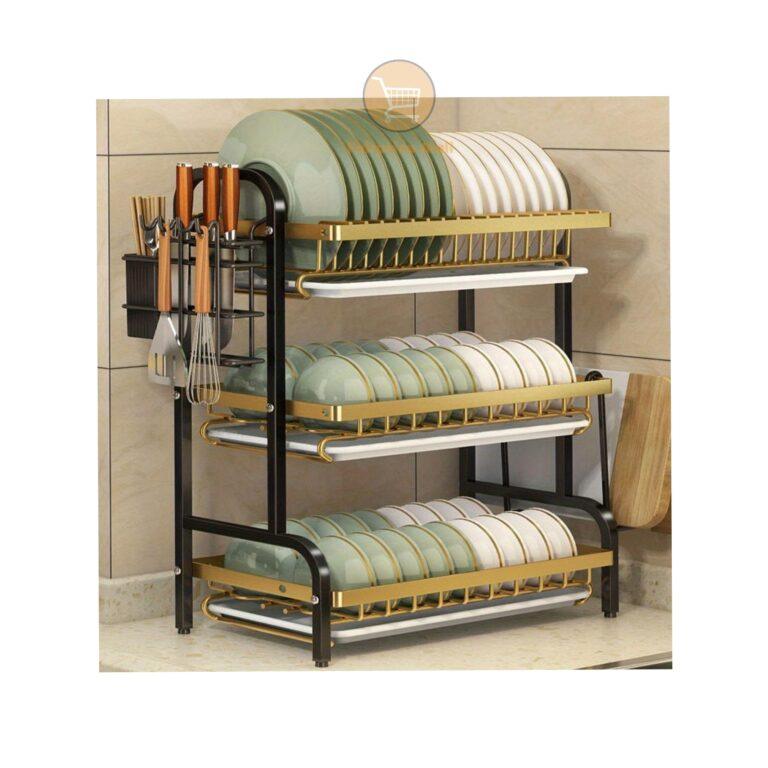 3 Tier Large Capacity Dish Drainer Kitchen Organizer Rack/Dish Drying Rack