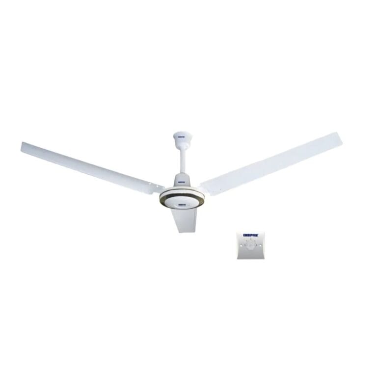 Geepas 56 Inch Ceiling Fan with Remote control – GF9428 | 75W | 5 Speeds | White