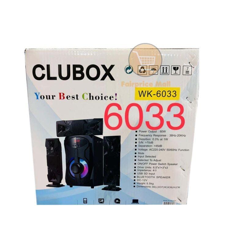 Clubox 3.1ch Multi speaker system wk-6033