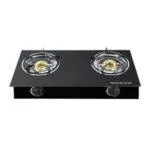 Digiwave 2 Gas Burners Glass top cooker - Black