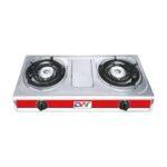 Digiwave Double Burner Gas Stove Stainless Steel – Silver