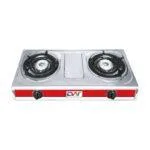 Digiwave Double Burner Gas Stove Stainless Steel – Silver