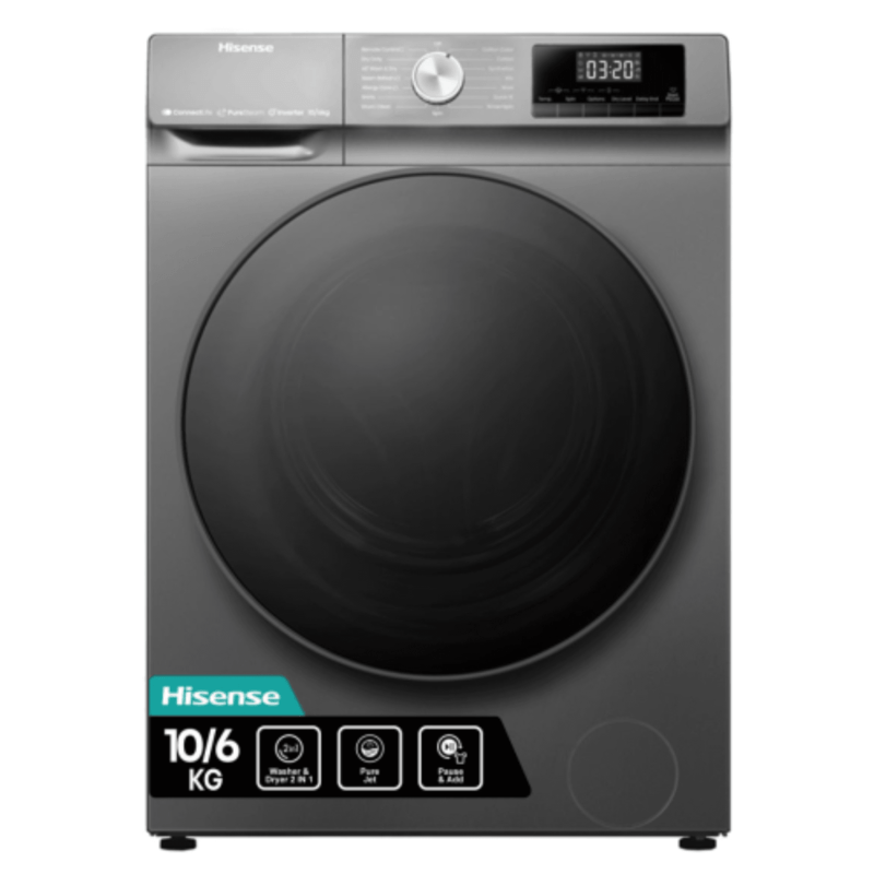 Hisense 10KG/6KG Washer Dryer, 10kg Washing and 6kg Drying