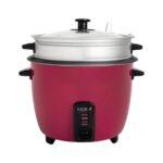 IQRA 1.8L  Rice Cooker with Steamer IQRC18ST, 700 watts – Red