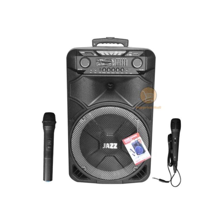Jazz 15 Inch Portable Public Address speaker with 2 mics And Amplifier RFR120