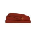 American 6 Pieces 6×6 Plain 100% Cotton Bedsheets – Maroon