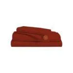 American 6 Pieces 6×6 Plain 100% Cotton Bedsheets – Maroon