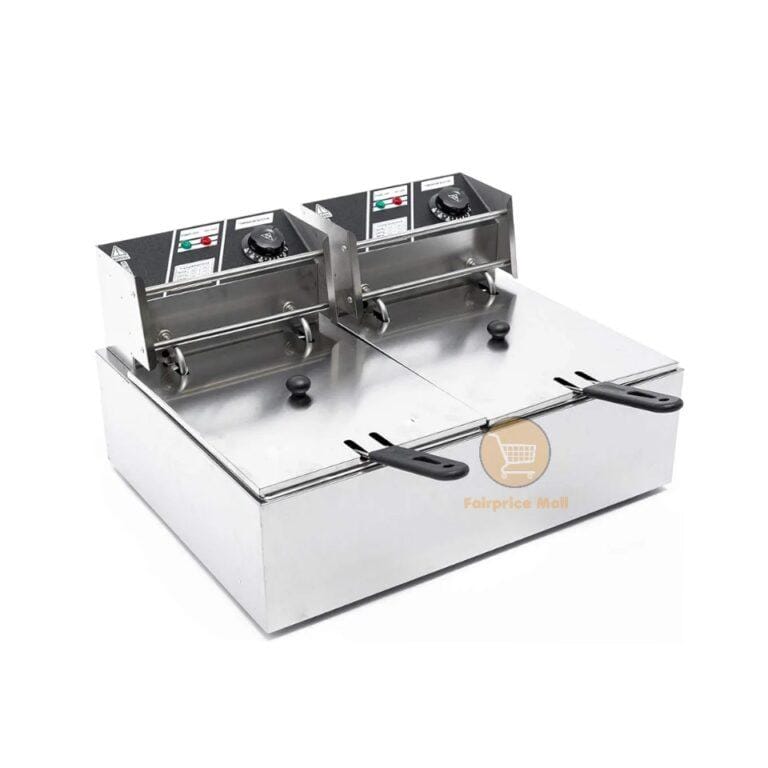 Own Great Double Commercial Deep Fryer, 12Litres - Silver