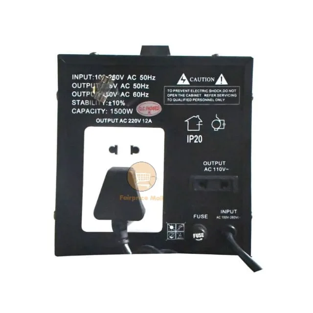 SPJ 1500 Watts Automatic Voltage Regulator  – Black