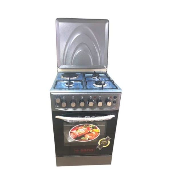 Sano 3 Gas & 1 Electric Cooker With Rotisserie 55X55cm – Silver