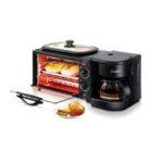Sonifer 3 in 1 Breakfast Maker Black SF-4004s