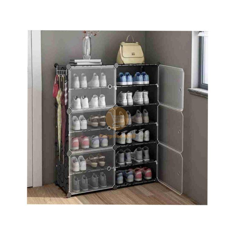 2 Column Plastic Shoe Rack Organizer /Closet