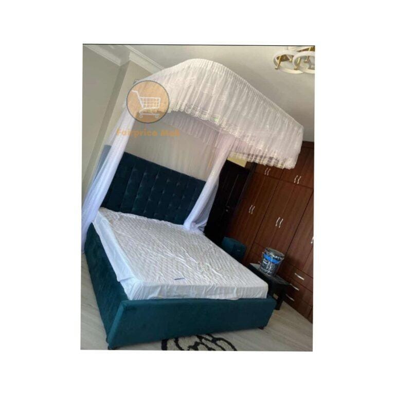 Wall Mounted Metallic Frame Mosquito Net 6x6 - White