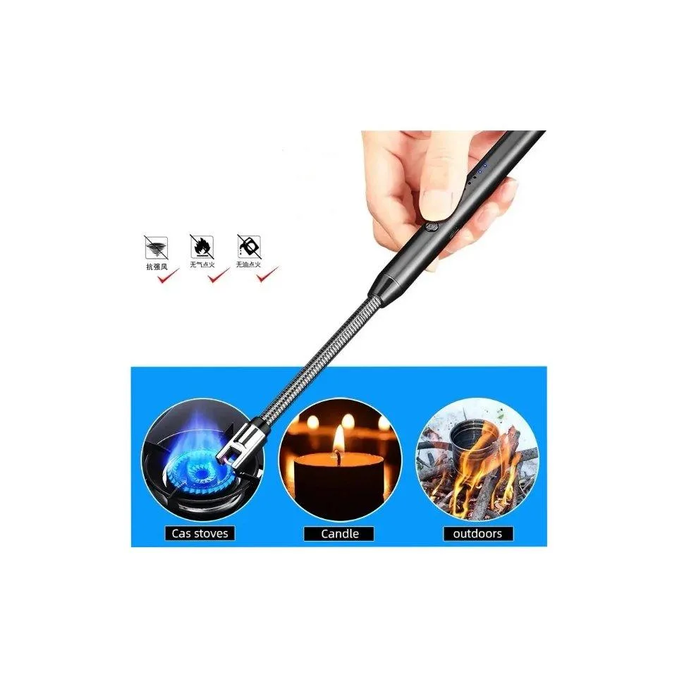 Arc Bbq Electric Lighter Rechargeable with Hook / Electric Gas Lighter