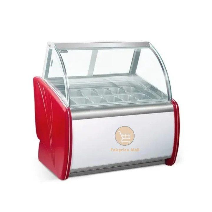 12 Containers Ice Cream Display Freezer