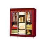 3 Column Metallic Frame Wardrobe /Wardrobe