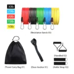 11pcs Resistance Bands Exercise Fitness Gym Belts