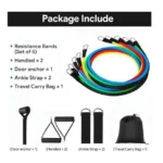 11pcs Resistance Bands Exercise Fitness Gym Belts