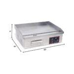 Commercial Electric Flat Top Griddle Grill Machine 22 Inch