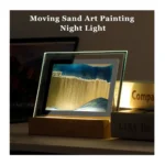 Creative Moving Sand Art Liquid Hourglass Quicksand Painting Home Decor Hourglass Table Lamp