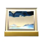 Creative Moving Sand Art Liquid Hourglass Quicksand Painting Home Decor Hourglass Table Lamp