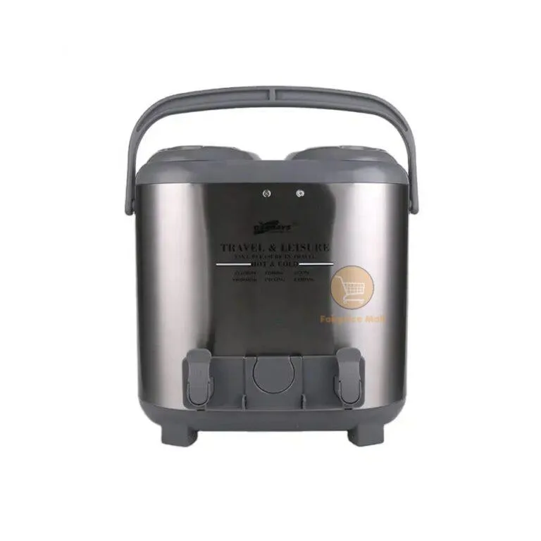 Daydays 15Litres Twin Hot & Cold Thermos Tea Coffee Water Flask | Water Jug-Silver