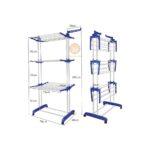 4 Tier Durable Foldable Cloth Drying Stand Rack for Outdoor/Indoor