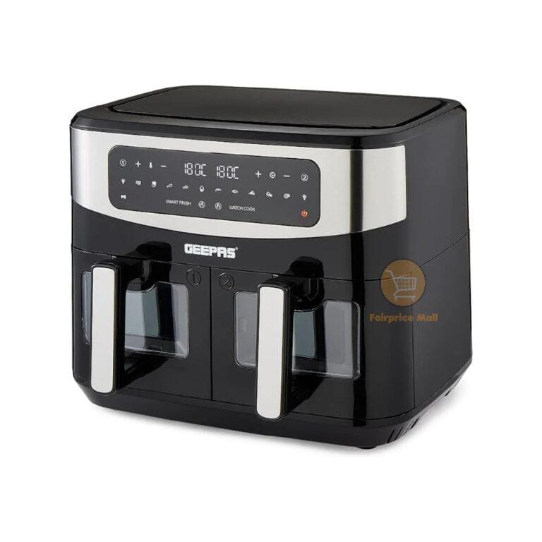 Geepas Dual Basket Air Fryer 9L XL Capacity GAF37525
