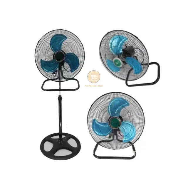 18″ Stand Table 3in1 fan Oscillating & Adjustable Electric Type -Silver, Black
