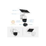 4G Solar PTZ Security Camera – Low power IP CCTV with Built in Battery