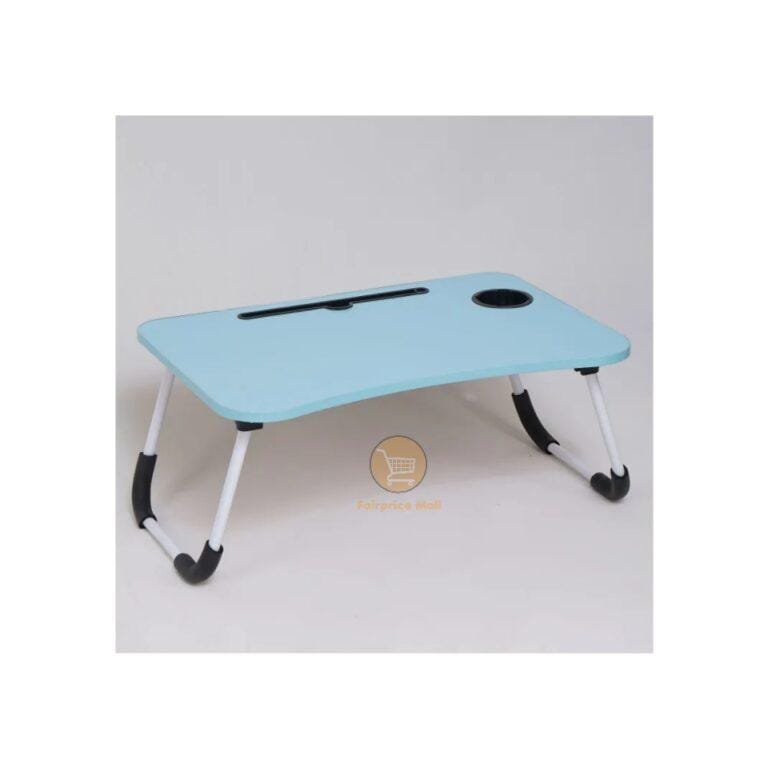 Computer Laptop Desk, Foldable Multi-Function Bed Desk, Laptop Table - Blue