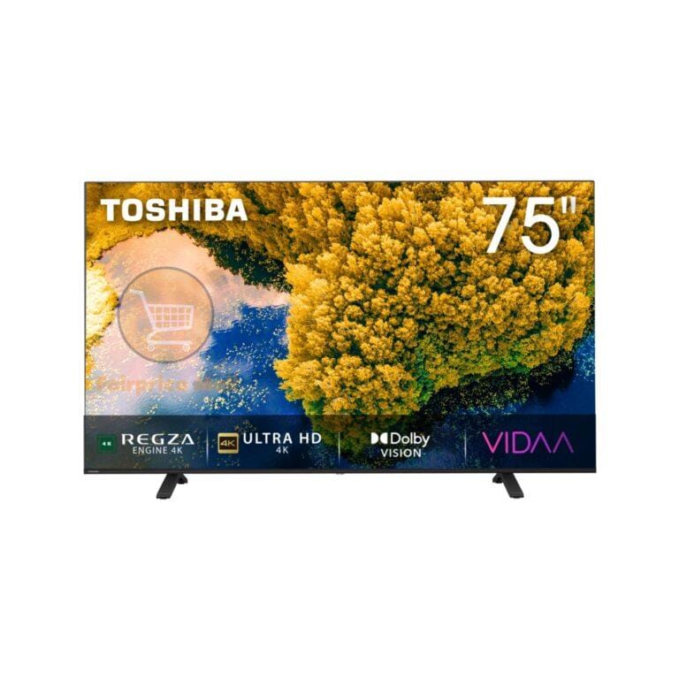 Toshiba 75-Inch 4K UHD Smart VIDAA LED TV; , With HDR & Dolby Atmos, Bluetooth, HDMI, Ethernet, USB, With Inbuilt Free To Air Decoder