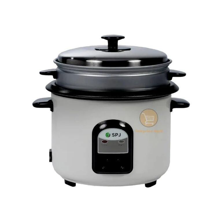 SPJ 1.8Litres Rice Cooker With Steamer – White  |  RCU04-WT1801
