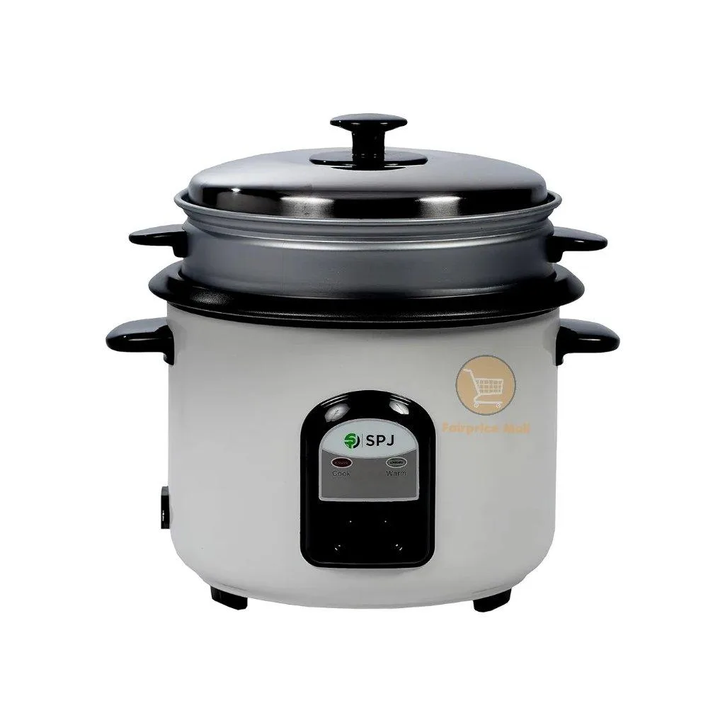 SPJ 1.8Litres Rice Cooker With Steamer – White  |  RCU04-WT1801