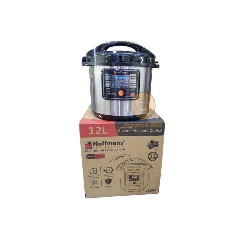 Hoffmans HM‑720 12L Electric Pressure Cooker – 2000W, Touch Screen, Stainless Steel, Multi-Function
