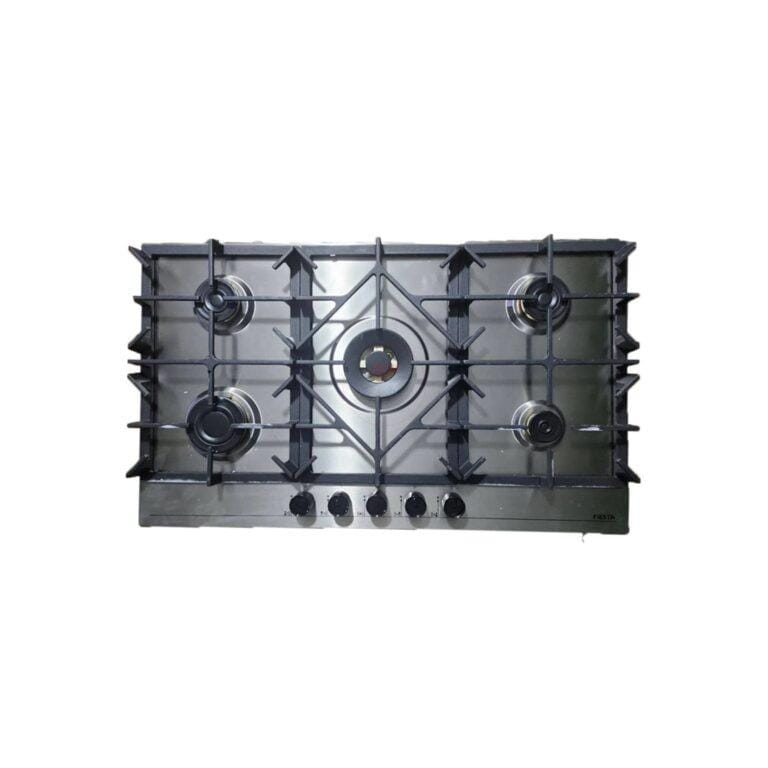 FIESTA 90×60 Built-in Gas Hob, 5-Gas Burners  -Stainless Steel
