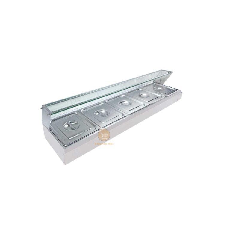 5 Pan Electric Bain Marie Food Warmer - 5 Parts