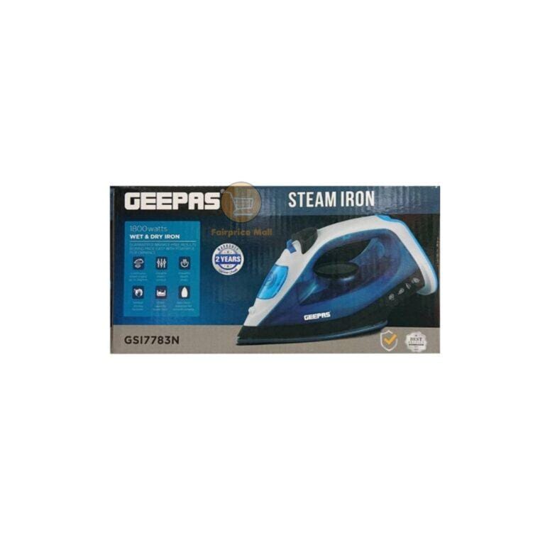 Geepas Electric Steam Iron Wet & Dry 1800w