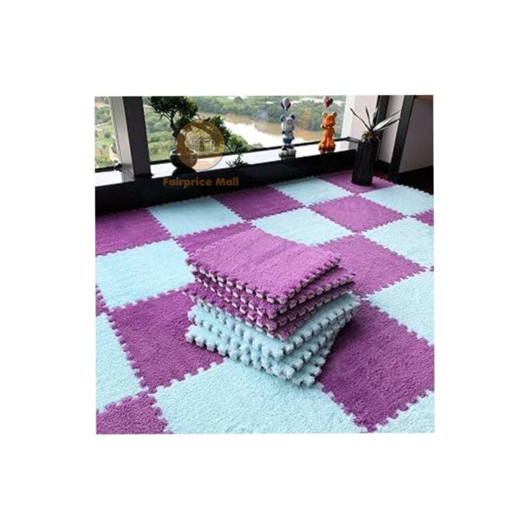 Plush Puzzle Floor carpet Mats 1pc |  Plush Foam Floor Mat Square Interlocking Carpet Tiles