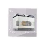 15L Portable Refrigerator,Car Fridge Cooler,Hot and Cold Function Small Mini Fridge for Car, Truck