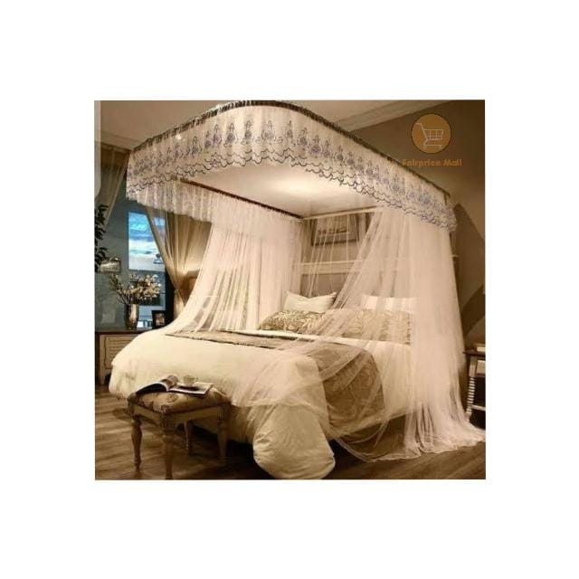 2 Stand Rail Mosquito Net 6×6  White