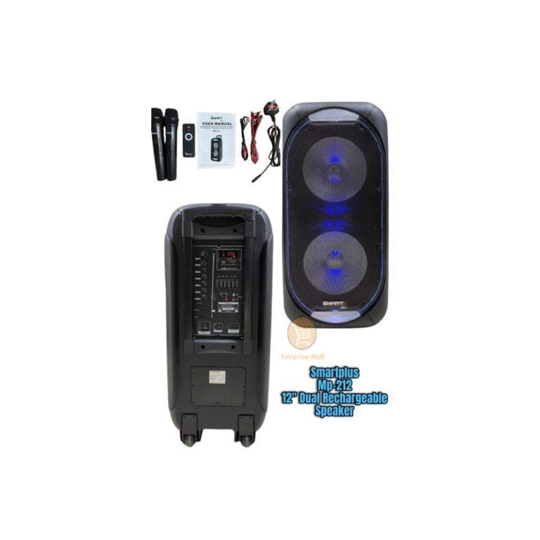 SmartPlus 12 Inch MP-212 Dual Rechargeable Bluetooth Speaker