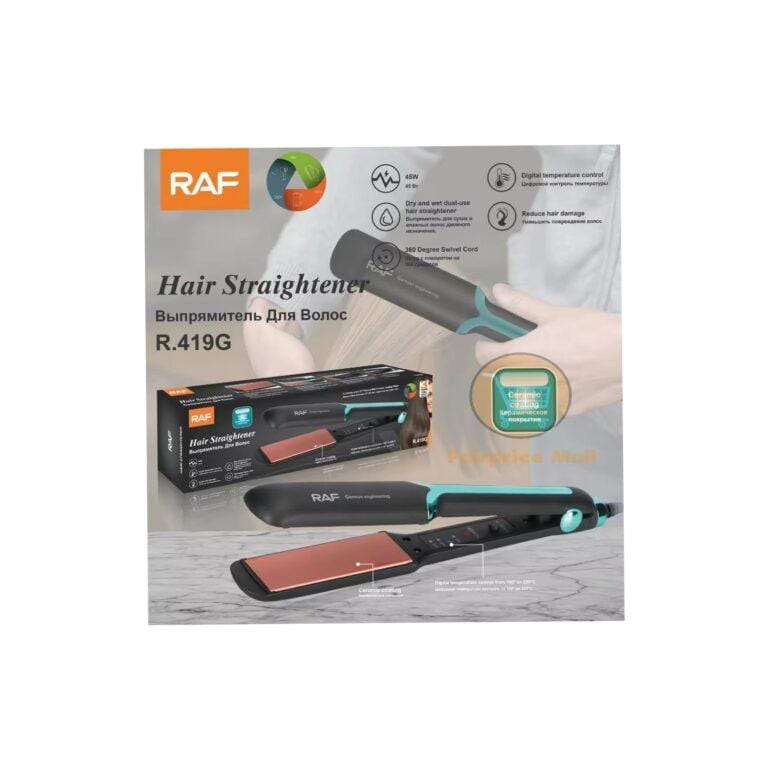 Raf Professional Electric Hair Straightener With LED Light R.419