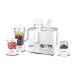 Sonashi 4-in-1 Juicer Blender – 600W, Copper & Steel Jars, Pulse Control, SJB-309